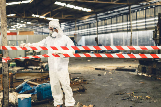 Professional Biohazard technician working in Woodbine, IA